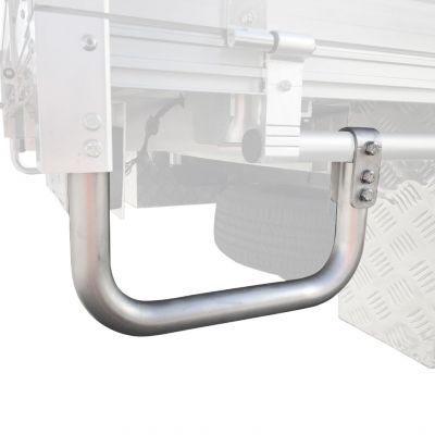 Ute tray alloy side step 76mm to suit Bocar trays
